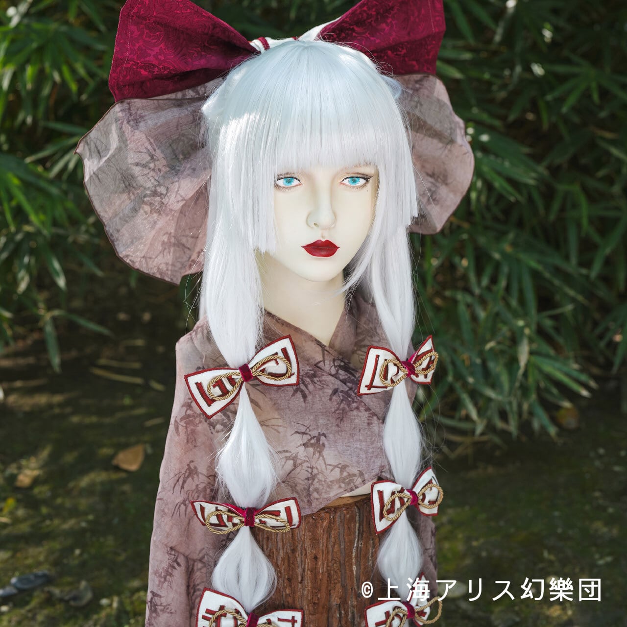Touhou Project x HoshibakoWorks Fujiwara no Mokou Ribbon Comb & Ribbon