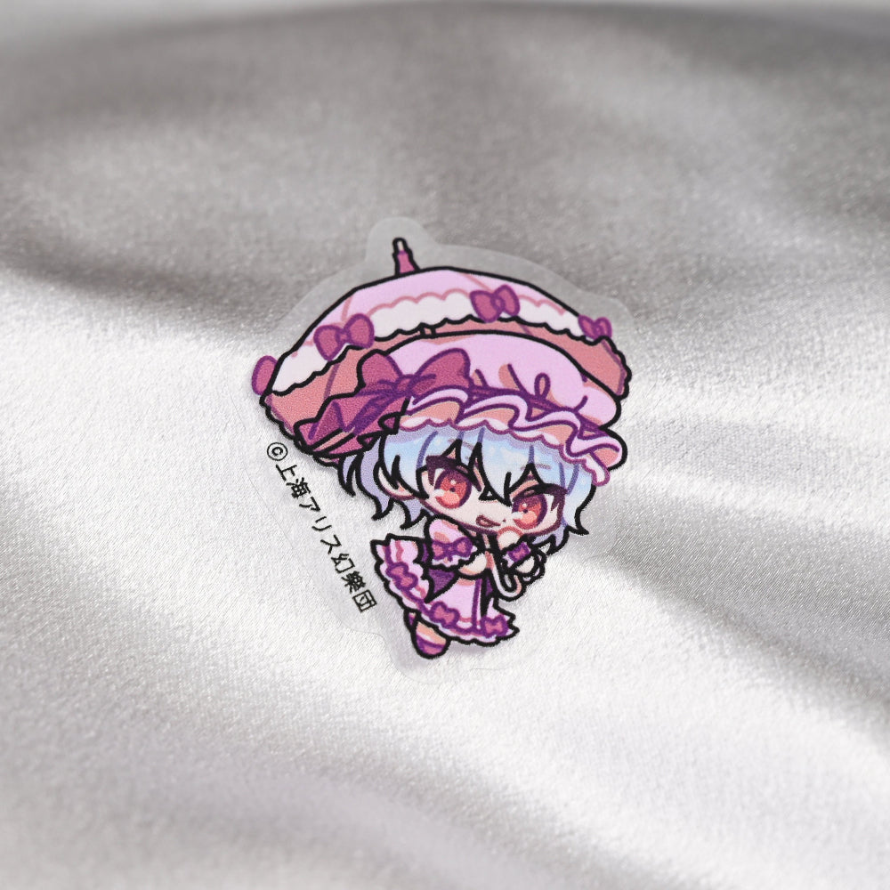 Touhou Project × HoshibakoWorks Clear Sticker 【Remilia Scarlet】/ 東方Project×HoshibakoWorks クリアステッカー【レミリア・スカーレット】