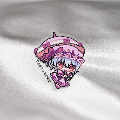 Touhou Project × HoshibakoWorks Clear Sticker 【Remilia Scarlet】/ 東方Project×HoshibakoWorks クリアステッカー【レミリア・スカーレット】