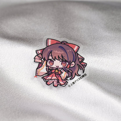 Touhou Project × HoshibakoWorks Clear Sticker 【Reimu Hakurei】/ 東方Project×HoshibakoWorks クリアステッカー【博麗霊夢】