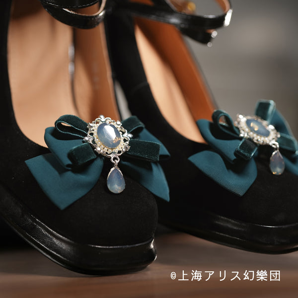 Touhou Project × HoshibakoWorks Sakuya Izayoi Ribbon Shoe Clips / 東方Project × HoshibakoWorks　十六夜咲夜　リボンシューズクリップ