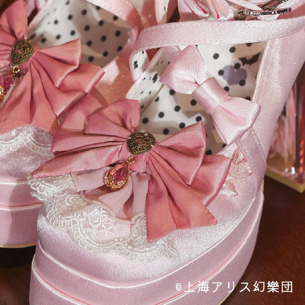 Touhou Project x HoshibakoWorks Satori Komeiji Ribbon Shoe Clips / 東方Project x HoshibakoWorks　古明地さとり　リボンシューズクリップ